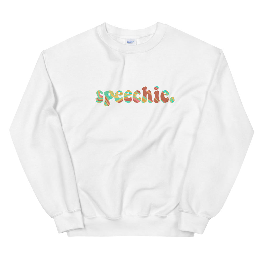 Marbled Speechie Crewneck